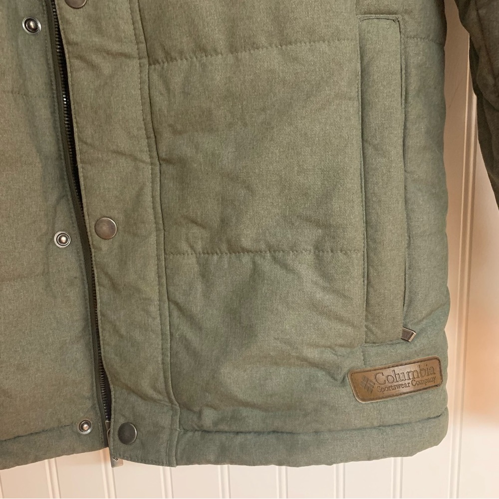 Columbia olive green quilted top ridge coat - Picture 5 of 12